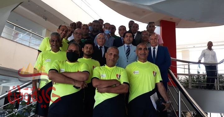 محافظ بورسعيد يشهد الدورة التدريبية الدولية للمينى فوتبول للمدربين والإدرايين والحكام .