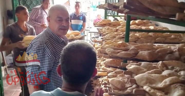 زياره وكيل الوزارة ورئيس مجلس مدينة بلبيس المحاسب على الصناديلي لمتابعة افران العيش وعمل جولة لتفقد بعض المخالفات داخل المدينة