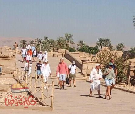 استقبل معبد الكرنك اليوم الثلاثاء، أولى الأفواج السياحية القادمة من مدينة الغردقة،