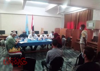 النيلي يترأس لجنة المقابلات الشخصية للطلاب المتقدمين للالتحاق بقسم بترول مدرسة مطروح الصناعية