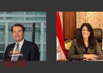  المشاط : تناقش , يورجان ريجترينك ,  فى أعادة الإعمار والتنمية الاستراتيجية الجديدة للبنك