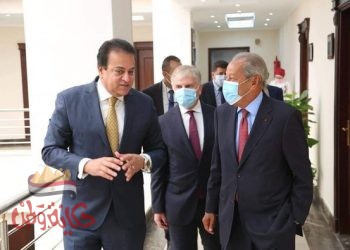 عبدالغفار يلتقى دونى درابى الرئيس الجديد للجامعة الفرنسية بمصر