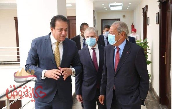 عبدالغفار يلتقى دونى درابى الرئيس الجديد للجامعة الفرنسية بمصر