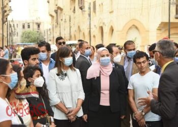 مكرم والقباج فى جولة تفقدية لمنطقة روضة السيدة  