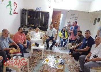 رائد الصحافه بالإسكندرية يجني ثمار عطاء مهني ويستقبل رواد الصحافه بمنزله