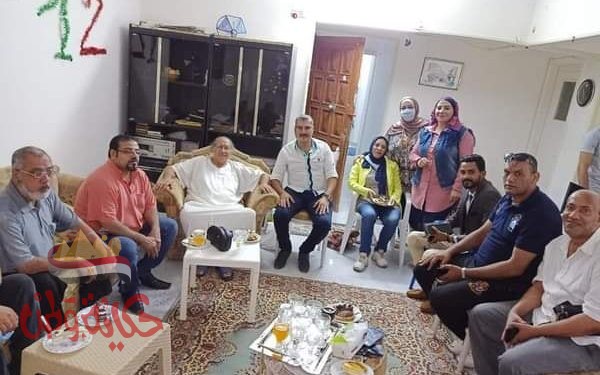 رائد الصحافه بالإسكندرية يجني ثمار عطاء مهني ويستقبل رواد الصحافه بمنزله