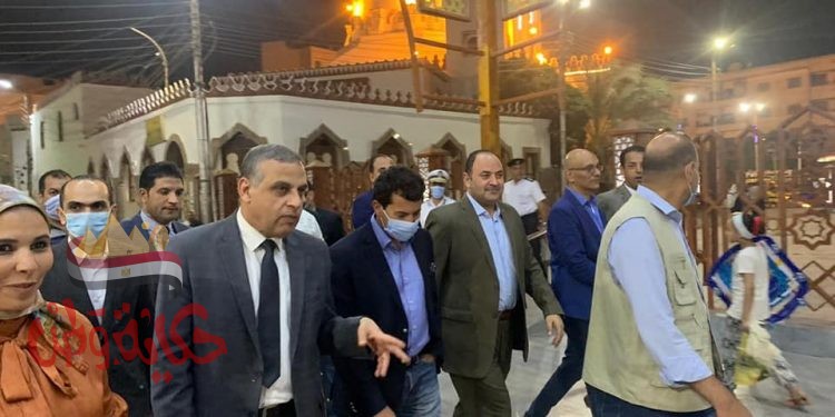 صبحي والفقي في جولة بالممشي السياحي بكورنيش سوهاج