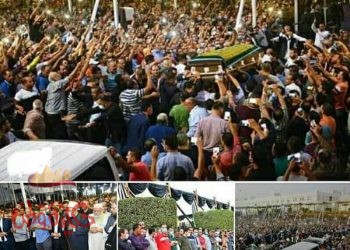 ابناء الازهرومحافظ الشرقية يؤدون صلاة الجنازة على رجل الأعمال محمد فريد خميس