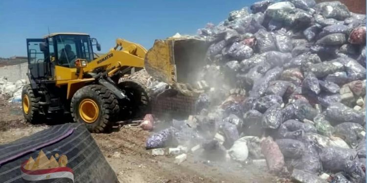 تنفيذ قرارات إزالة التعديات بالبناء على أملاك الدولة والأراضى الزراعية