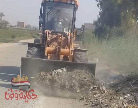 حملة مكبرة لأزالة الاشغالات ورفع المخلفات بمركز ومدينة اهناسيا ببنى سويف