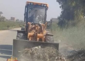 حملة مكبرة لأزالة الاشغالات ورفع المخلفات بمركز ومدينة اهناسيا ببنى سويف