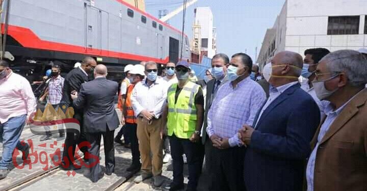 كامل الوزير”يستقبل الدفعة الخامسة من جرارات السكة الحديد الجديدة