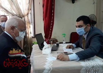 الغضبان : يدلي بصوته في انتخابات الاعادة بمجلس الشيوخ