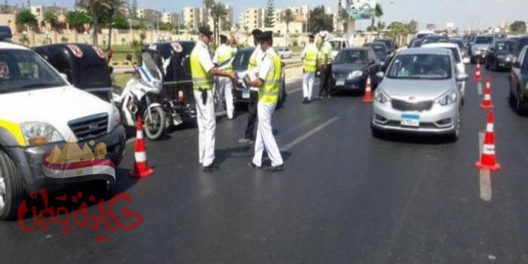 تكثيف الحملات المرورية بمحاور القاهرة والجيزة لرصد المخالفين لقواعد المرور