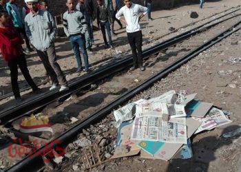 دهس شاب أسفل عجلات قطار طلخا