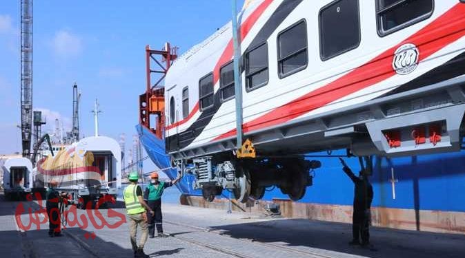 السكة الحديد : الجمعة المقبل ميناء الاسكندرية يستقبل دفعة عربات روسية جديدة تضم 22 عربة