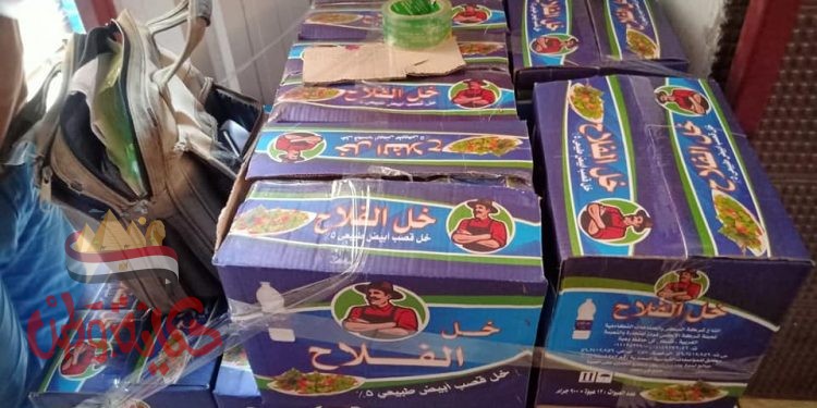 ضبط 6 طن 594 كيلو جرام مواد غذائيه غير صالحة للاستخدام بالغربيه