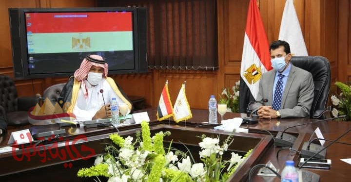 وزير الشباب والرياضة يبحث مع رئيس اتحاد الهجن سُبل الارتقاء برياضة الهجن