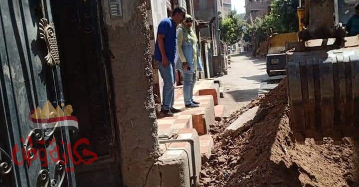المنوفيه : البدء فى اعمال خطط الرصف بقري المركز والمدينة