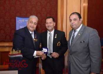 زيارة محافظ الروتارى فى مصر اسامة الاحمر لنادى روتارى هليوبوليس النزهة