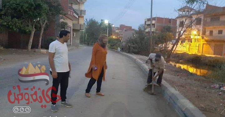 بناء علي تعليمات محافظ المنوفيه بتطوير الترع