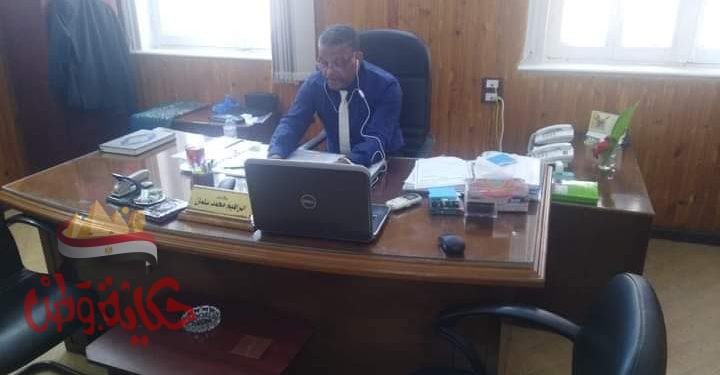 اجتماع موسع لرئيس قطاع الموارد المائية والري بالوجه البحري عبر الفيديو كونفرانس وذلك لمناقشة الموقف الحالي لتأهيل وتبطين الترع