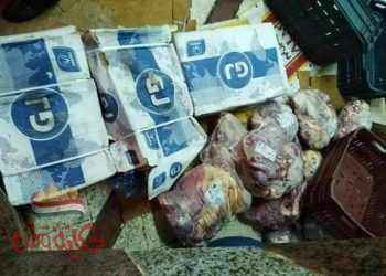 ضبط لحوم غير صالحة للإستهلاك داخل مخزن خاص بأحد المطاعم بالدقهلية