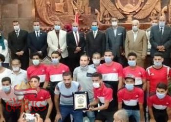 تكريم محافظ الغربية لفريقي شبرانبات وفريق نواج