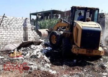 إزالة ٨ حالات تعدي بمساحة ١٢٢٨٥ م٢ بنطاق ٣ مراكز .