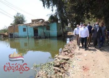 بالصور : محافـظ المنوفية تمهيد وتسوية الطريق حصر كافة الزراعات والمنازل المضارة