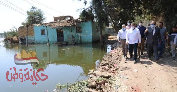 بالصور : محافـظ المنوفية تمهيد وتسوية الطريق حصر كافة الزراعات والمنازل المضارة