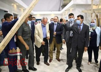 صبحي” ورئيس الأتحاد الدولي لليد ورئيس الهيئة الهندسية يتفقدون الأعمال الإنشائية بالصالة المغطاة باستاد القاهرة