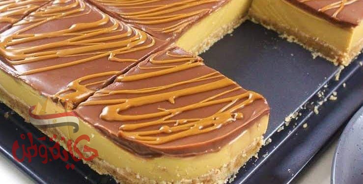 كيكة باردة بالكريم كراميل 