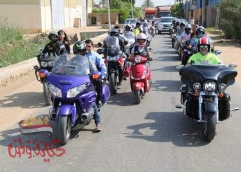 “صبحى ” يطلق شارة البدء لرالي مصر للدراجات النارية