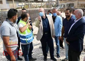 غنيم يتفقد الأعمال الجارية تنفيذها بمشروع إنشاء كوبري أعلى مزلقان المديرية ببنى سويف