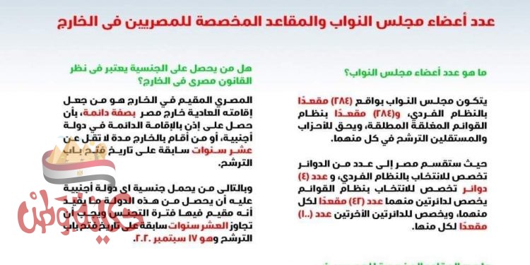 الهجرة” تتلقى عددًا من الأسئلة حول كيفية ترشح المصريين بالخارج في انتخابات مجلس النواب