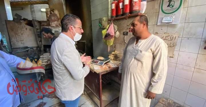 دكتور الإنصاري ومتابعات لسير الاعمال بالمخابز