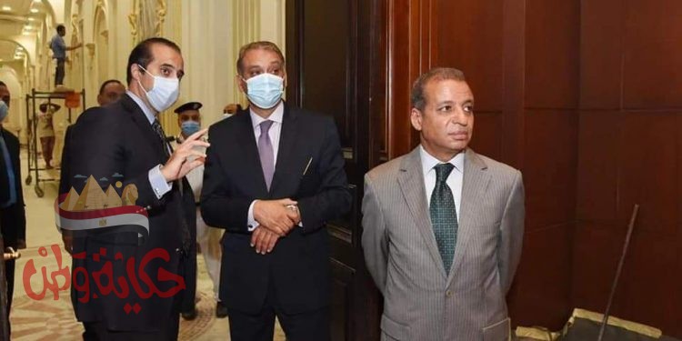 المستشار علاء الدين فؤاد في جولة تفقدية بمجلس الشيوخ.