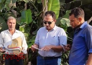 التنبية على منتفعي أراضى طرح النهر بمدينة القناطر الخيرية 