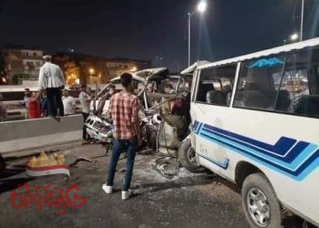 مصرع شخصين نتيجة لجنون السرعة بطريق المحمودية