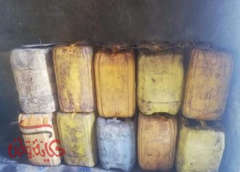 عبوات زيت طعام مجهول المصدر بشبرقاص غربي