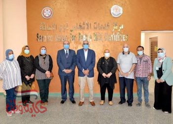 رئيس جامعة المنصورة يتفقد التجهيزات النهائية لمركز ذوى الإعاقة