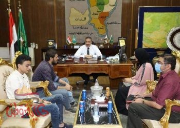 محافظ المنوفية : يستقبل أصحاب مبادرة ” بسمة ورسمة ” لتجميل وتطوير الجداريات