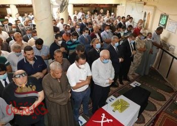 محافـظ المنوفية ومدير الأمن يتقدمان الجنازة العسكرية للشهيد الملازم الأول محمود بلابل بقويسنا