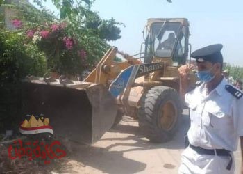 ري البحيرة . تنفيذ ” ٢٠ “قرار إزالة بكفر الدوار على ترعة المحمودية