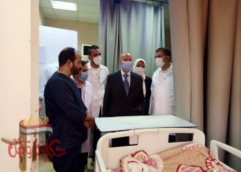 مرور وكيل وزارة الصحة بالشرقية علي مستشفي الحسينيه المركزي