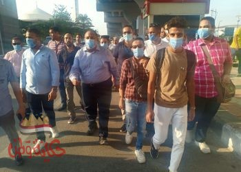 جامعة حلوان تحتفل بانتصارات أكتوبر.. وخروج مسيرة مؤيدة للرئيس السيسي من مقر الجامعة