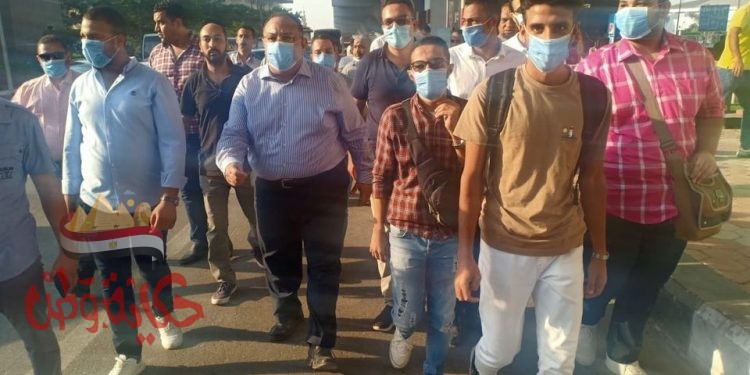 جامعة حلوان تحتفل بانتصارات أكتوبر.. وخروج مسيرة مؤيدة للرئيس السيسي من مقر الجامعة