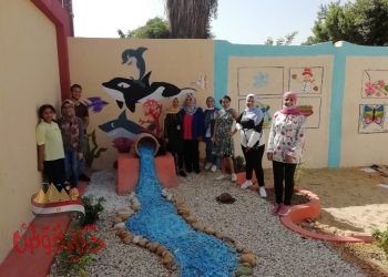 تطوير مدرسة شهداء بورسعيد الابتدائيةالتابعة لادارة السيدة زينب التعليمية قبل إفتتاحها