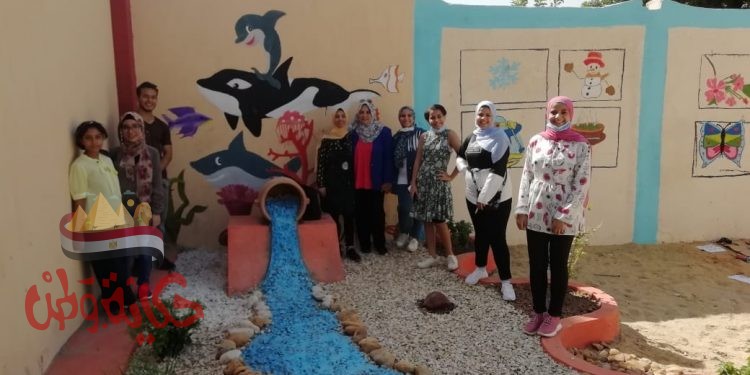 تطوير مدرسة شهداء بورسعيد الابتدائيةالتابعة لادارة السيدة زينب التعليمية قبل إفتتاحها